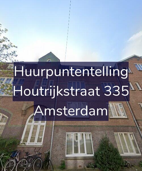Foto gevel Huurpuntentelling voor Houtrijkstraat 335, Amsterdam