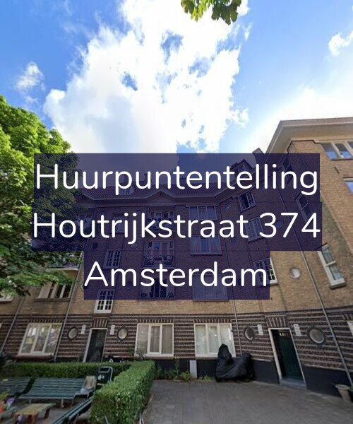Foto gevel Huurpuntentelling voor Houtrijkstraat 374, Amsterdam