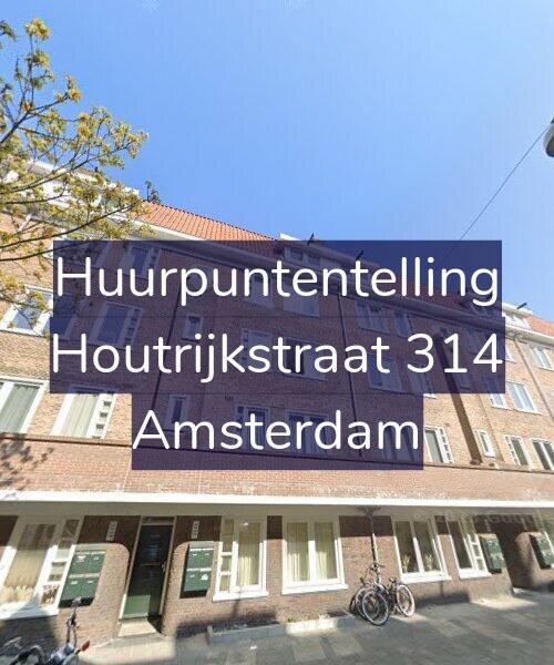 Foto gevel Huurpuntentelling voor Houtrijkstraat 314, Amsterdam