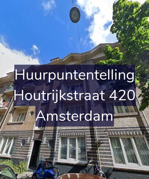 Foto gevel Huurpuntentelling voor Houtrijkstraat 420, Amsterdam