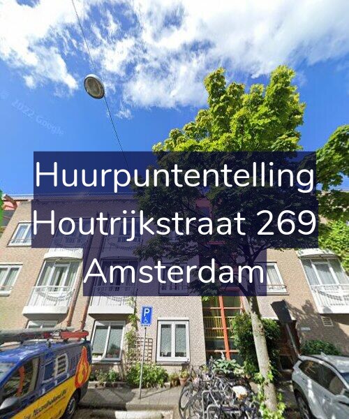 Foto gevel Huurpuntentelling voor Houtrijkstraat 269, Amsterdam