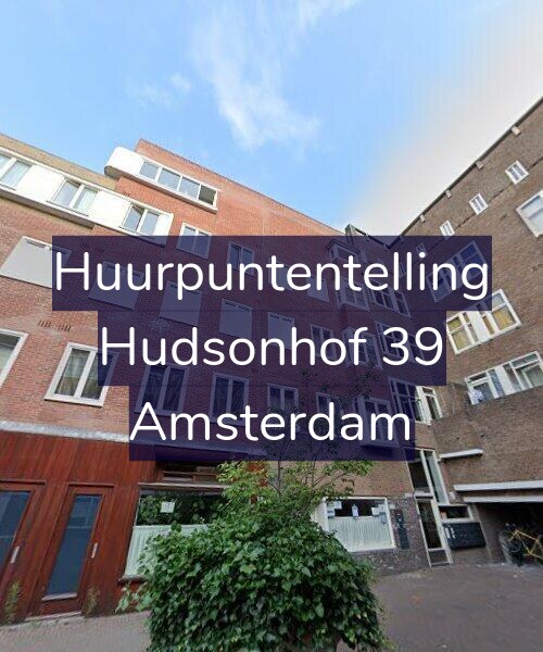 Foto gevel Huurpuntentelling voor Hudsonhof 39, Amsterdam