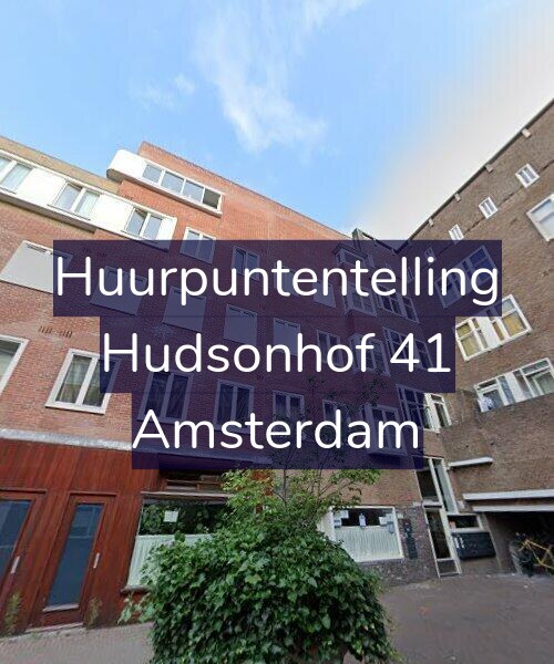 Foto gevel Huurpuntentelling voor Hudsonhof 41, Amsterdam