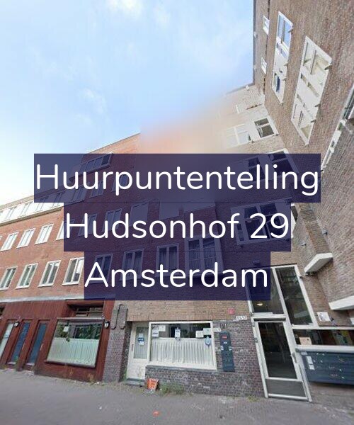 Foto gevel Huurpuntentelling voor Hudsonhof 29, Amsterdam