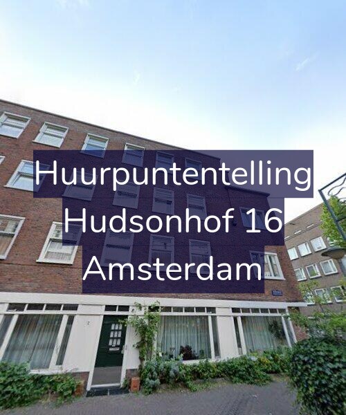 Foto gevel Huurpuntentelling voor Hudsonhof 16, Amsterdam