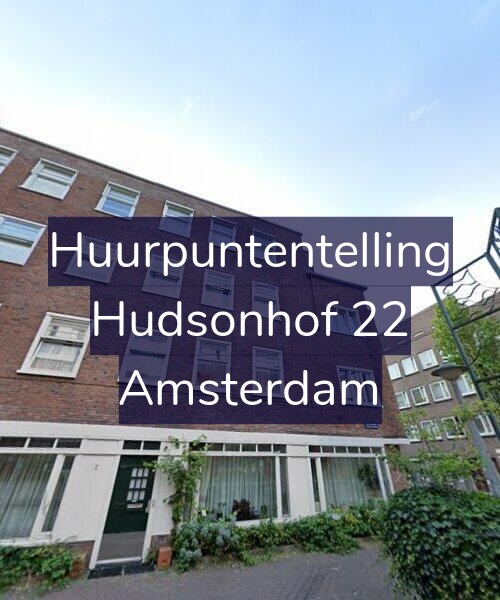 Foto gevel Huurpuntentelling voor Hudsonhof 22, Amsterdam
