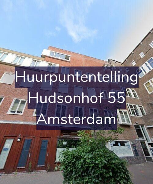 Foto gevel Huurpuntentelling voor Hudsonhof 55, Amsterdam