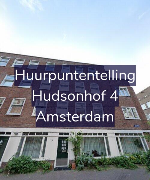 Foto gevel Huurpuntentelling voor Hudsonhof 4, Amsterdam