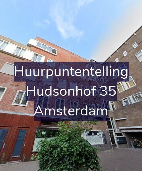 Foto gevel Huurpuntentelling voor Hudsonhof 35, Amsterdam