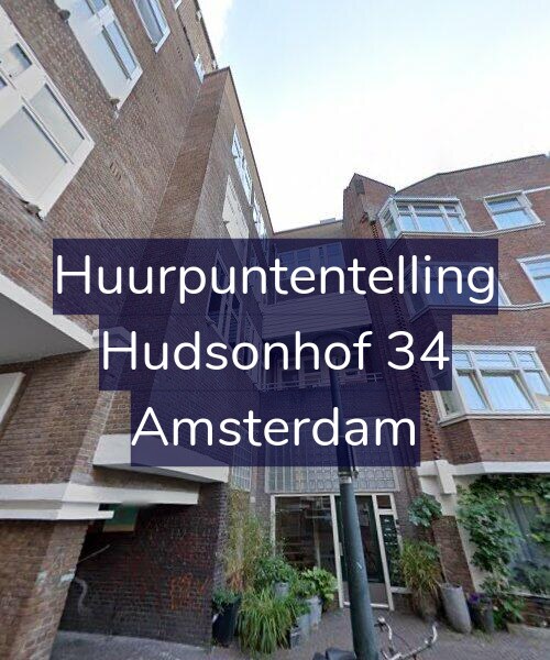 Foto gevel Huurpuntentelling voor Hudsonhof 34, Amsterdam