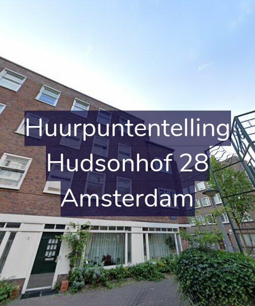 Foto gevel Huurpuntentelling voor Hudsonhof 28, Amsterdam