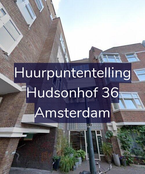 Foto gevel Huurpuntentelling voor Hudsonhof 36, Amsterdam