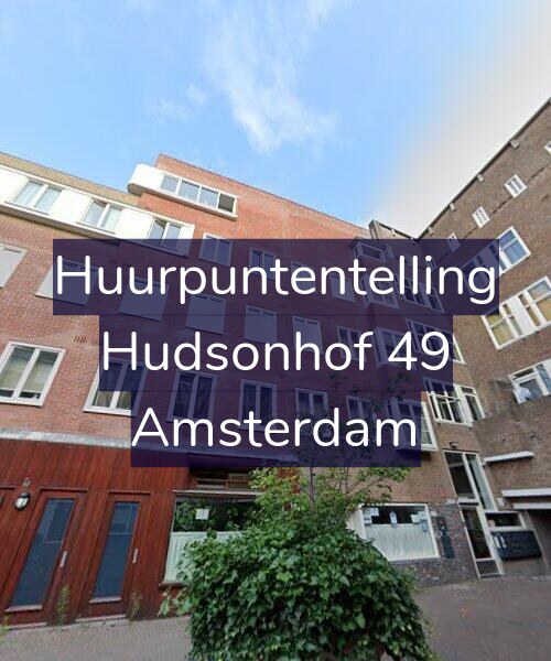 Foto gevel Huurpuntentelling voor Hudsonhof 49, Amsterdam