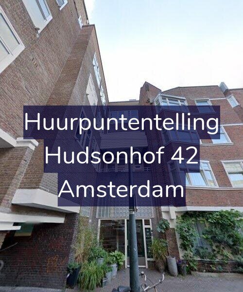 Foto gevel Huurpuntentelling voor Hudsonhof 42, Amsterdam