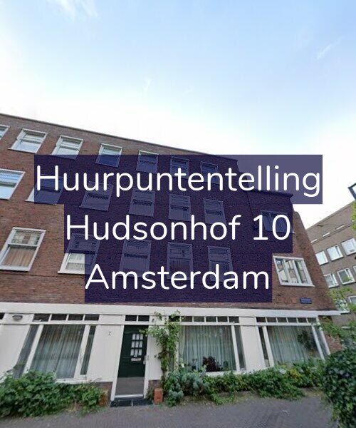 Foto gevel Huurpuntentelling voor Hudsonhof 10, Amsterdam