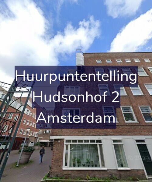 Foto gevel Huurpuntentelling voor Hudsonhof 2, Amsterdam