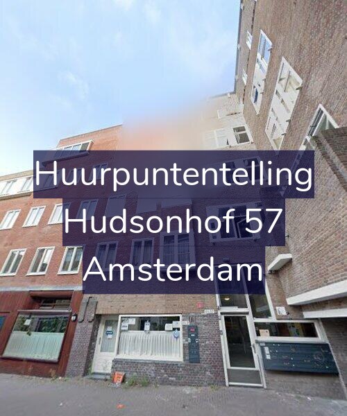 Foto gevel Huurpuntentelling voor Hudsonhof 57, Amsterdam