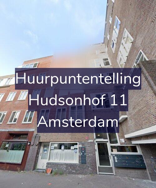 Foto gevel Huurpuntentelling voor Hudsonhof 11, Amsterdam
