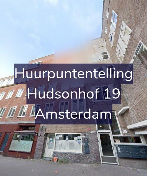 Foto gevel Huurpuntentelling voor Hudsonhof 19, Amsterdam