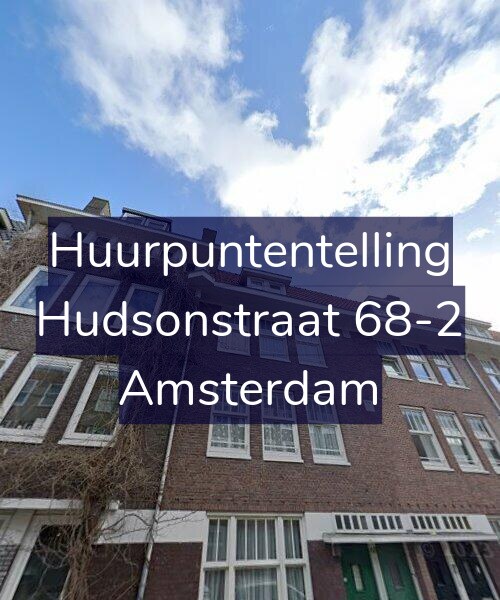 Foto gevel Huurpuntentelling voor Hudsonstraat 68-2, Amsterdam