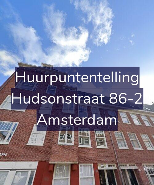 Foto gevel Huurpuntentelling voor Hudsonstraat 86-2, Amsterdam