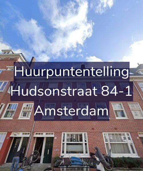 Foto gevel Huurpuntentelling voor Hudsonstraat 84-1, Amsterdam