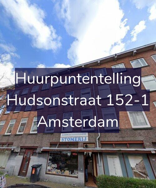 Foto gevel Huurpuntentelling voor Hudsonstraat 152-1, Amsterdam