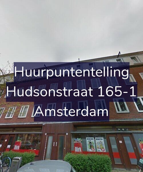 Foto gevel Huurpuntentelling voor Hudsonstraat 165-1, Amsterdam