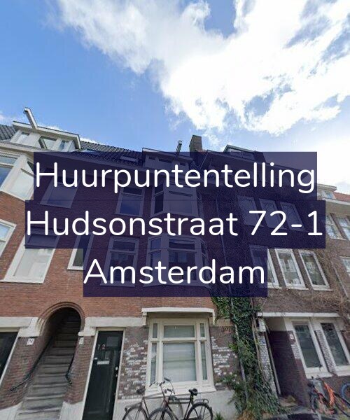 Foto gevel Huurpuntentelling voor Hudsonstraat 72-1, Amsterdam