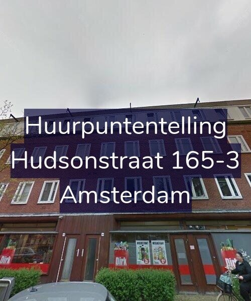 Foto gevel Huurpuntentelling voor Hudsonstraat 165-3, Amsterdam