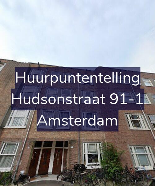 Foto gevel Huurpuntentelling voor Hudsonstraat 91-1, Amsterdam