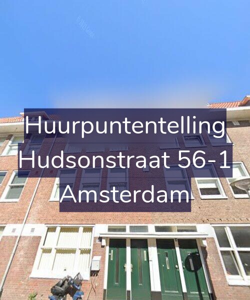 Foto gevel Huurpuntentelling voor Hudsonstraat 56-1, Amsterdam