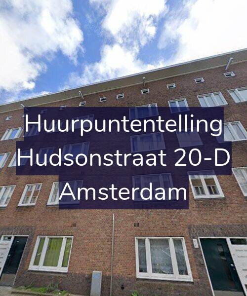 Foto gevel Huurpuntentelling voor Hudsonstraat 20-D, Amsterdam
