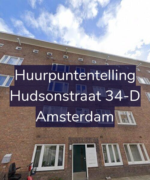 Foto gevel Huurpuntentelling voor Hudsonstraat 34-D, Amsterdam