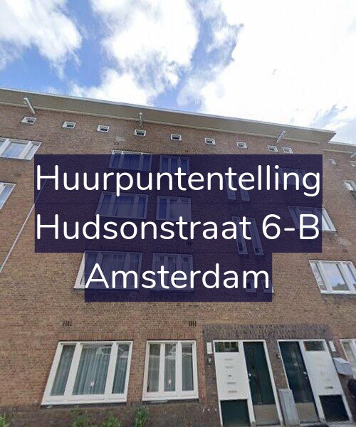Foto gevel Huurpuntentelling voor Hudsonstraat 6-B, Amsterdam