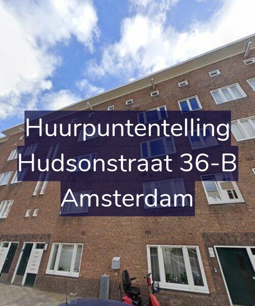 Foto gevel Huurpuntentelling voor Hudsonstraat 36-B, Amsterdam