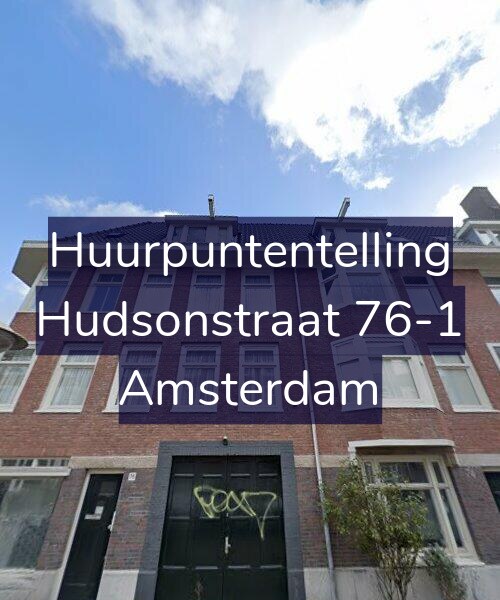 Foto gevel Huurpuntentelling voor Hudsonstraat 76-1, Amsterdam