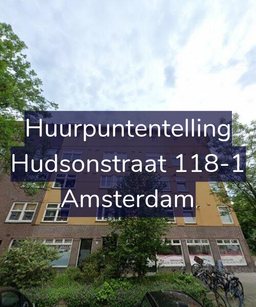 Foto gevel Huurpuntentelling voor Hudsonstraat 118-1, Amsterdam