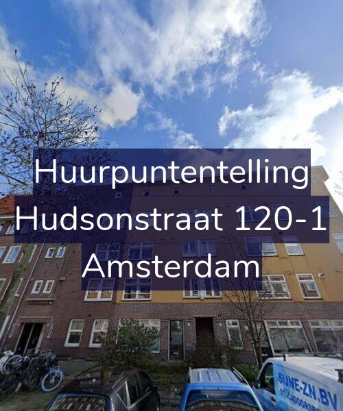 Foto gevel Huurpuntentelling voor Hudsonstraat 120-1, Amsterdam