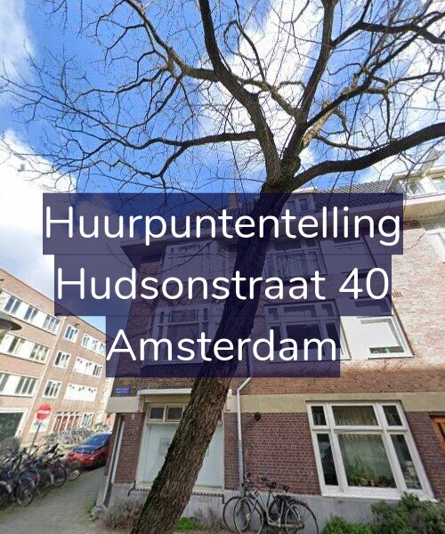 Foto gevel Huurpuntentelling voor Hudsonstraat 40, Amsterdam