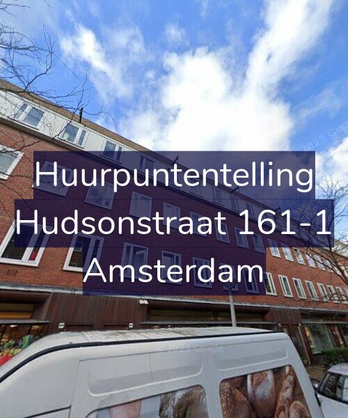 Foto gevel Huurpuntentelling voor Hudsonstraat 161-1, Amsterdam