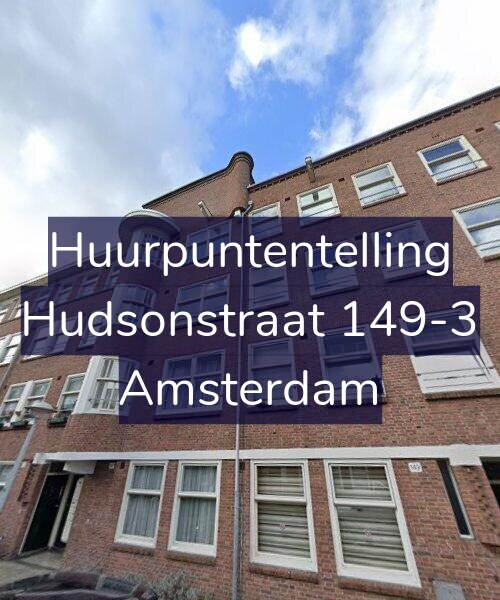 Foto gevel Huurpuntentelling voor Hudsonstraat 149-3, Amsterdam