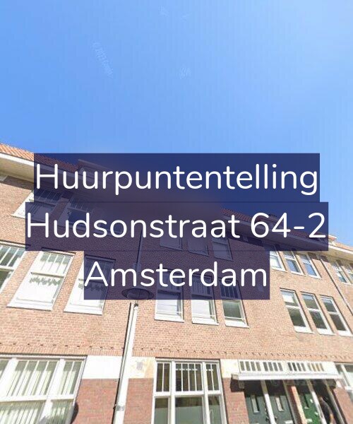 Foto gevel Huurpuntentelling voor Hudsonstraat 64-2, Amsterdam