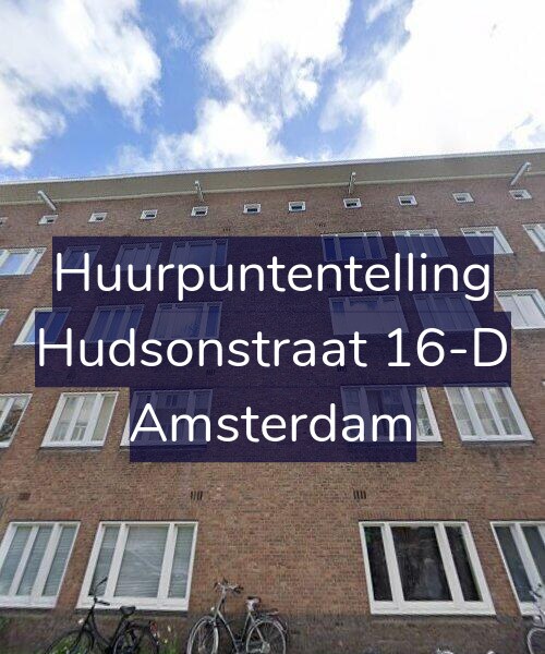 Foto gevel Huurpuntentelling voor Hudsonstraat 16-D, Amsterdam