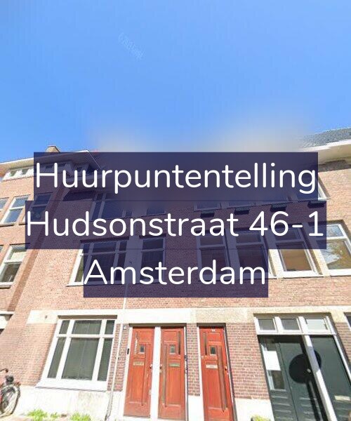 Foto gevel Huurpuntentelling voor Hudsonstraat 46-1, Amsterdam