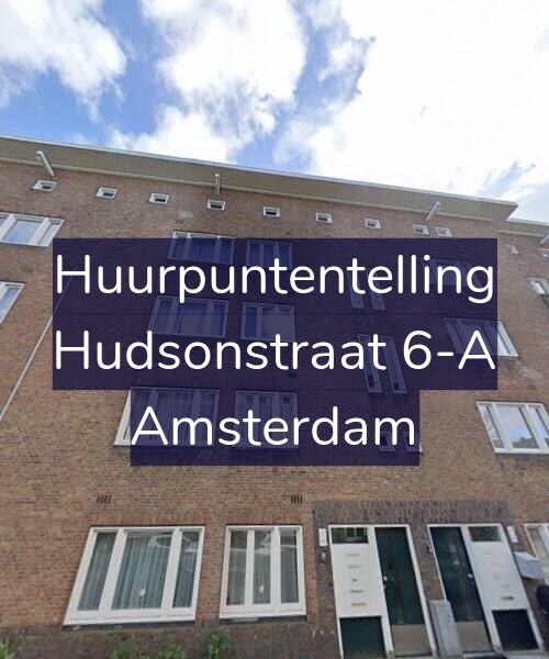 Foto gevel Huurpuntentelling voor Hudsonstraat 6-A, Amsterdam