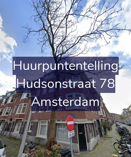 Foto gevel Huurpuntentelling voor Hudsonstraat 78, Amsterdam