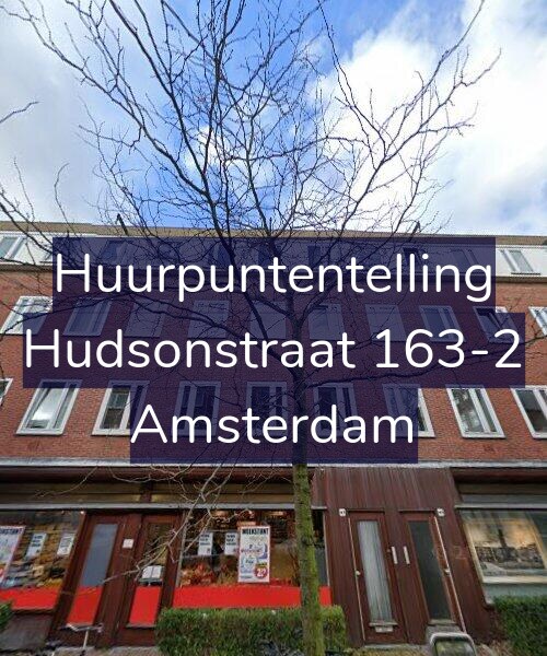 Foto gevel Huurpuntentelling voor Hudsonstraat 163-2, Amsterdam