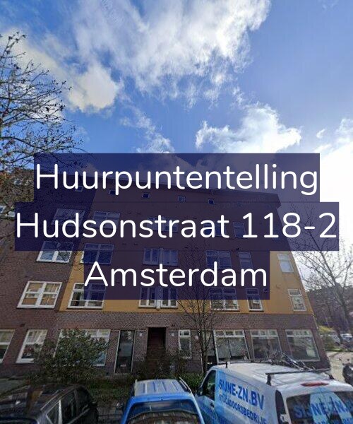 Foto gevel Huurpuntentelling voor Hudsonstraat 118-2, Amsterdam