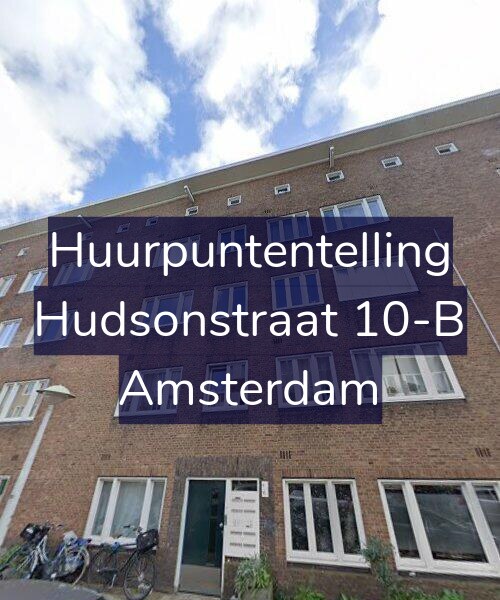 Foto gevel Huurpuntentelling voor Hudsonstraat 10-B, Amsterdam